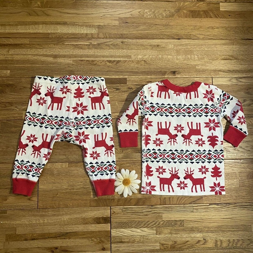 Hanna Andersson Christmas Pajamas Size 60-3-6 Mo - Picture 5 of 8